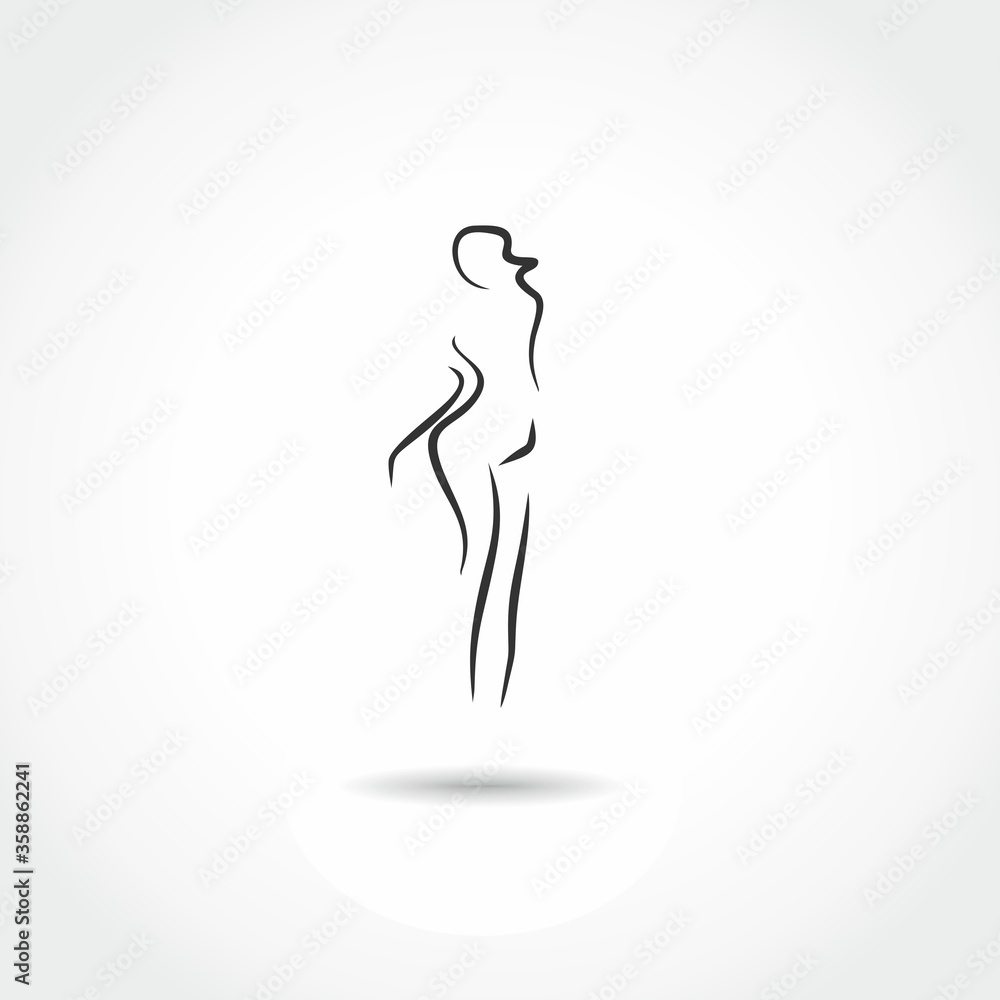silhouette of a woman vector logo design silhouette of a woman vector logo design