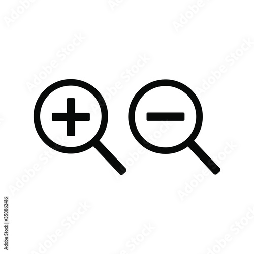 Magnifiger line icon. Web sing for design. Vector symbol in trendy flat style on white background. Illustration zoom pictogram, in mobile apps.