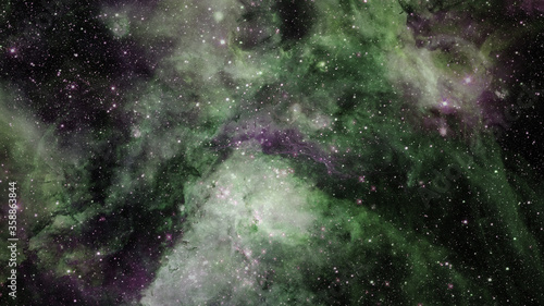 Green nebulae. Elements of this image furnished by NASA
