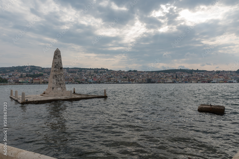Obelisk of Argostoli on the island of Kefalonia Greece Obelisk of Argostoli on the island of Kefalonia Greece