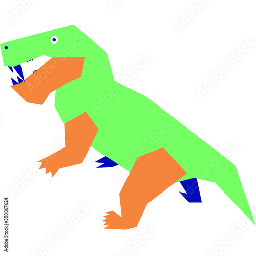 Wallpaper Mural bird, paleoart, paleotology, fossil, extinct, minimalism, minimalist, graphic, geometric, stylized, color, Torontodigital.ca