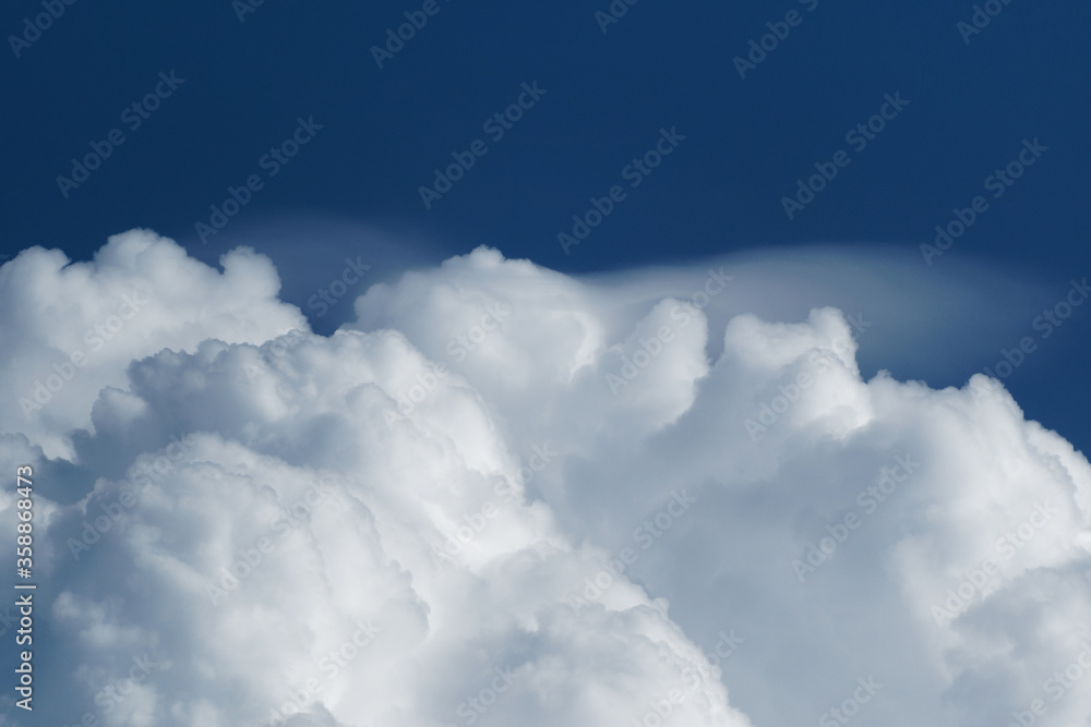 Puffy Clouds With Blue Sky. Puffy Clouds With Blue Sky.