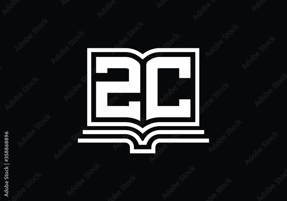 Initial Monogram Letter Z C Logo Design Vector Template. Z C Letter Logo Design Initial Monogram Letter Z C Logo Design Vector Template. Z C Letter Logo Design