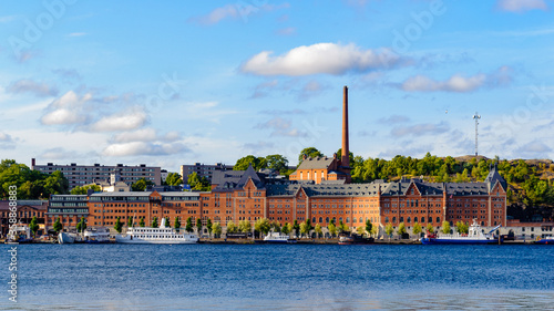Panorama of Stockholm coast, the capital of Sweden