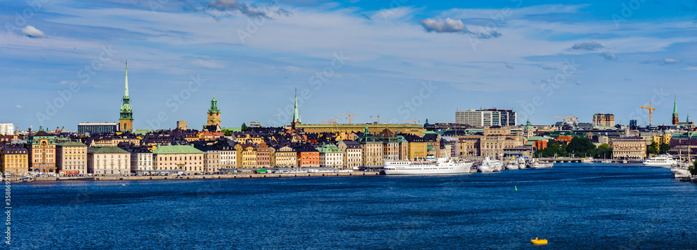 Old town of Stockholm, panorama, Sweden