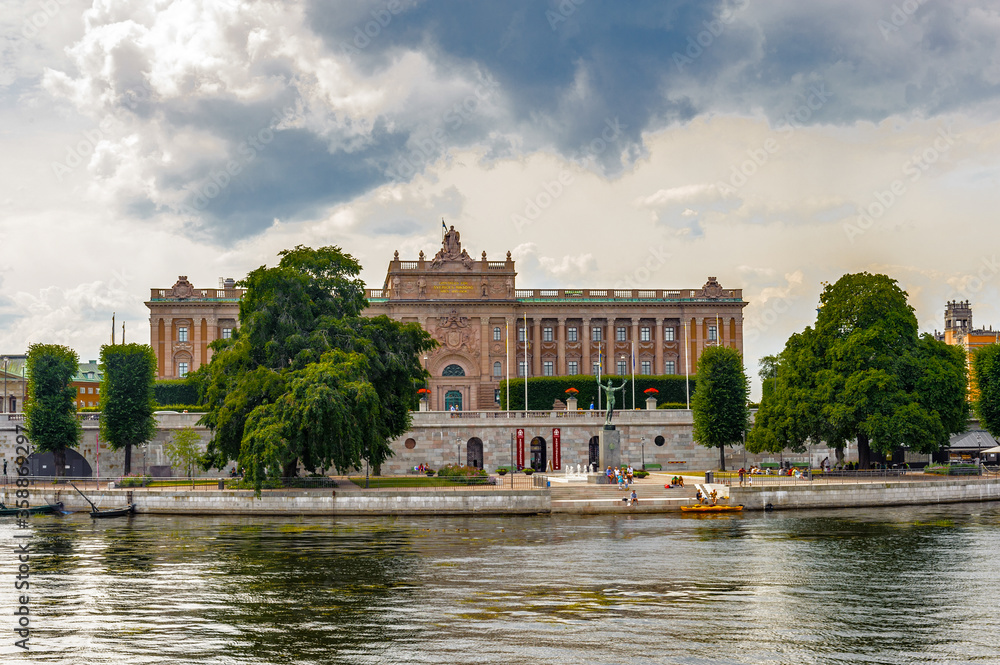 Fototapeta premium palace in Stockholm, Sweden