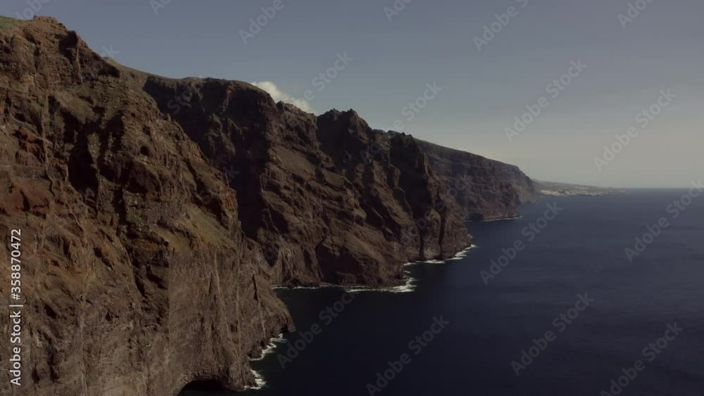 Black majestic cliffs in the south of Tererif Island, Spain Black majestic cliffs in the south of Tererif Island, Spain