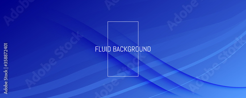 Blue Futuristic Abstract. Digital Stripes. 3d 