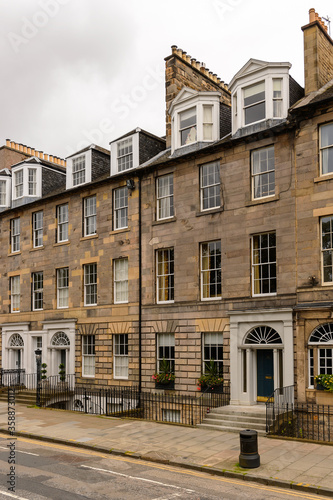 Architecture of Edinburgh, Scotland. Old Town and New Town are a UNESCO World Heritage Site