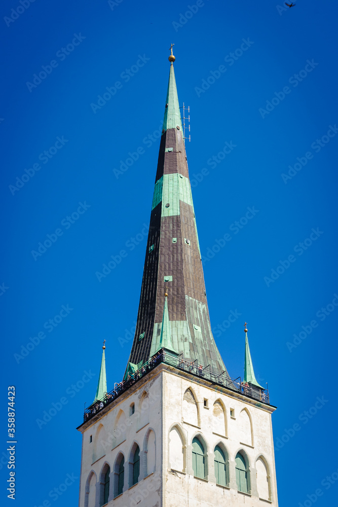 It's St. Olaf's church, Tallinn, Estonia, was the tallest buildi