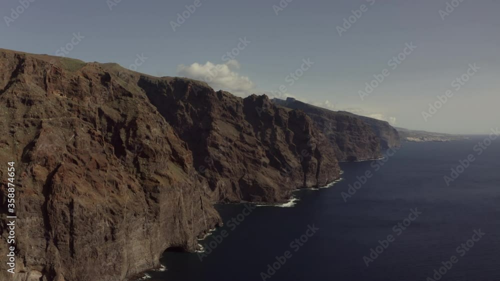 Black majestic cliffs in the south of Tererif Island, Spain Black majestic cliffs in the south of Tererif Island, Spain