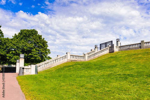 Canvas Print It's Nature of the park in Oslo, Norway