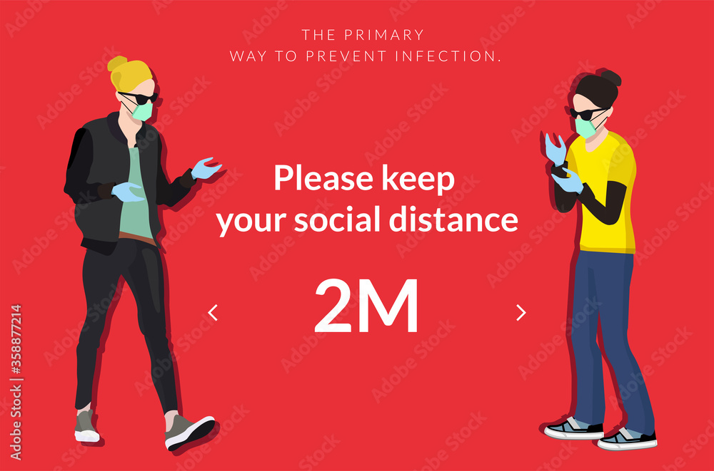 Social Distancing Keep Distance Public Society Covid-19 Coronavirus concept vector design Social Distancing Keep Distance Public Society Covid-19 Coronavirus concept vector design