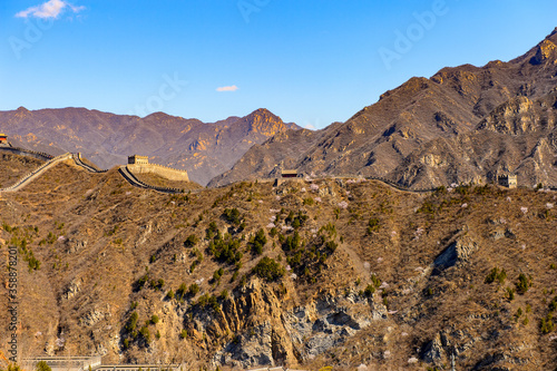 It's Great Wall of China. One of the Seven Wonders of the world. UNESCO World Heritage Site photo