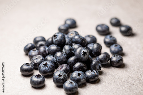 Blueberries sitting on countertop
