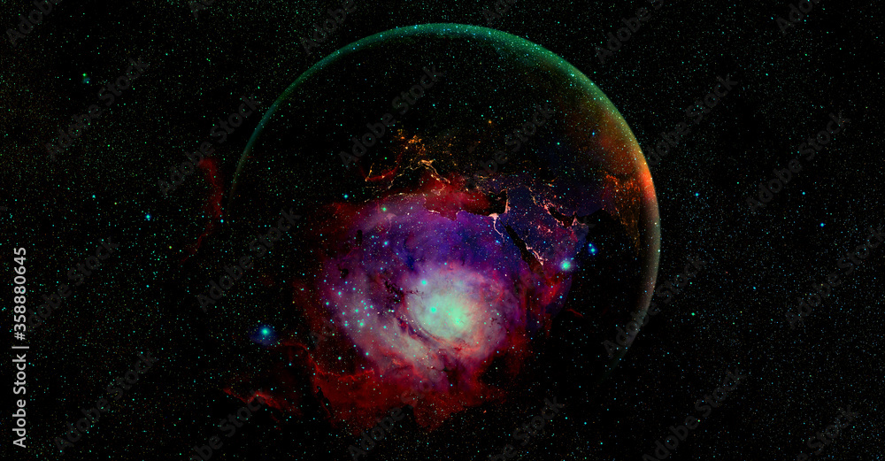 Obraz premium Dark outer space. Elements of this image furnished by NASA