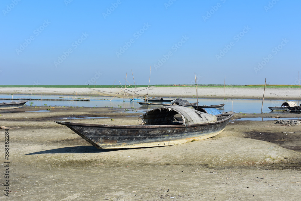 Drastic fall in Jamuna river water flow in Bangladesh Drastic fall in Jamuna river water flow in Bangladesh