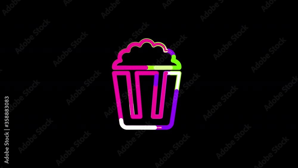 Circles gather in symbol popcorn. After it crumbles in a line and moves to the camera. Alpha channel black Circles gather in symbol popcorn. After it crumbles in a line and moves to the camera. Alpha channel black