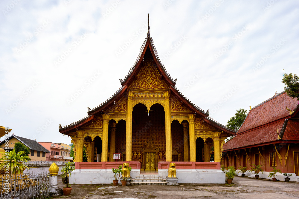 It's Vat sen, one of the Buddha complexes in Luang Prabang which is the UNESCO World Heritage city