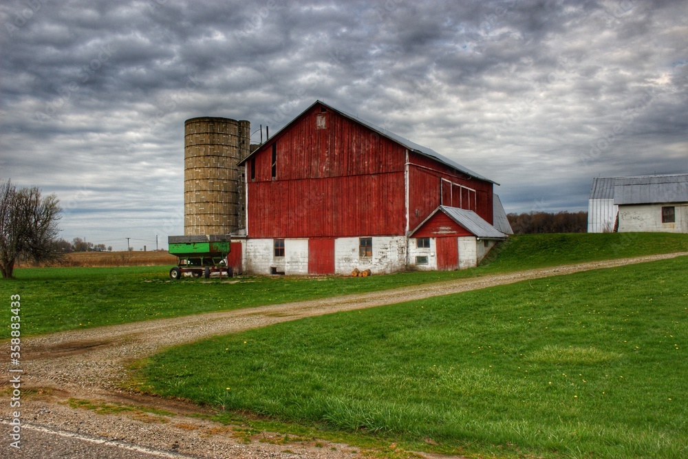 Obraz premium Fostoria Road Red II