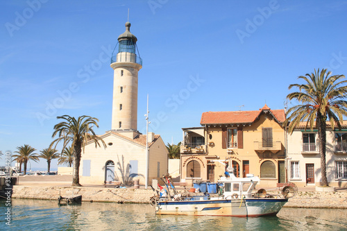 Canvas Print Le Grau du Roi, a seaside resort on the coast of occitanie region in France