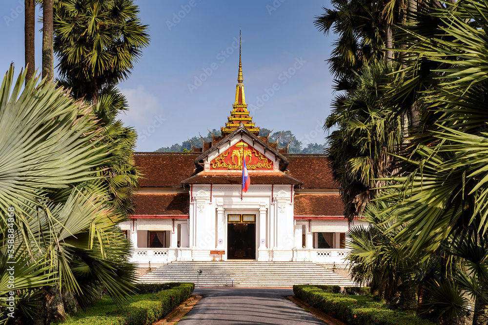 It's Royal Palace Haw kham of the National museum complex of Luang Prabang, Laos.