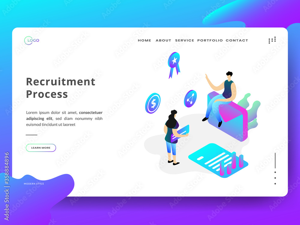 People Characters Choosing Best Candidate for Searching New Employee. Recruitment Process. Human Resource Management and Hiring Concept. template for web landing page, banner, social media