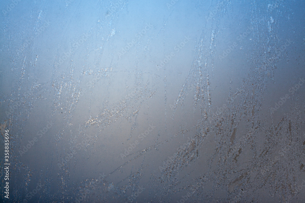 Obraz premium frost on a glass background
