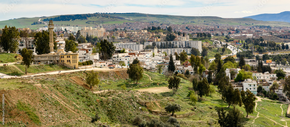 Nature and panoramic view of the Old town of Constantine, the capital of Constantina Province, north-eastern Algeria