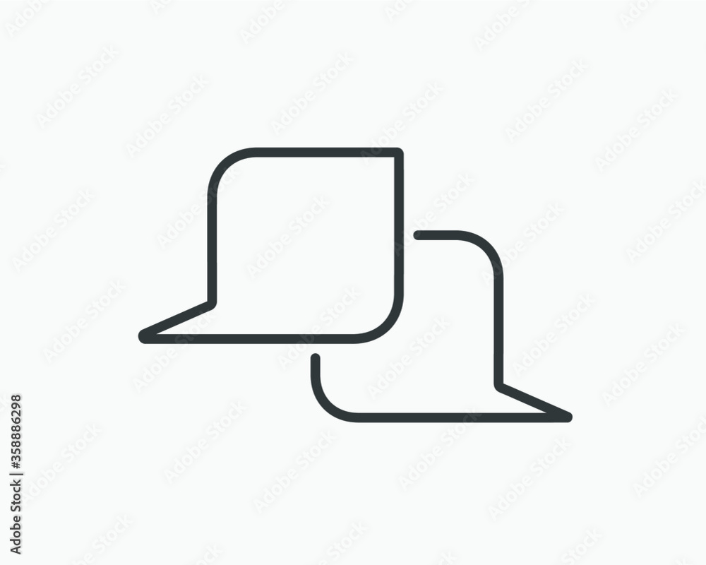 Talk bubble speech icon. Blank empty bubbles vector design elements. Chat on line symbol template. Dialogue balloon sticker silhouette. Talk bubble speech icon. Blank empty bubbles vector design elements. Chat on line symbol template. Dialogue balloon sticker silhouette.