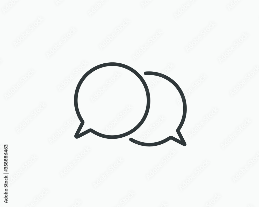 Talk bubble speech icon. Blank empty bubbles vector design elements. Chat on line symbol template. Dialogue balloon sticker silhouette. Talk bubble speech icon. Blank empty bubbles vector design elements. Chat on line symbol template. Dialogue balloon sticker silhouette.