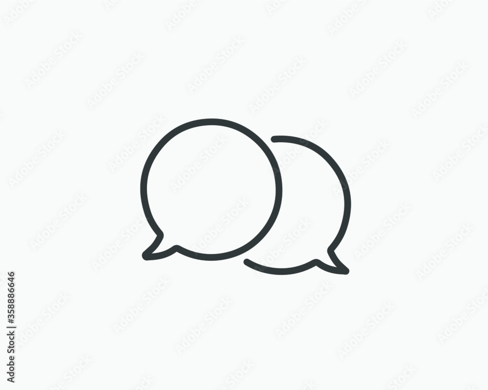 Talk bubble speech icon. Blank empty bubbles vector design elements. Chat on line symbol template. Dialogue balloon sticker silhouette. Talk bubble speech icon. Blank empty bubbles vector design elements. Chat on line symbol template. Dialogue balloon sticker silhouette.