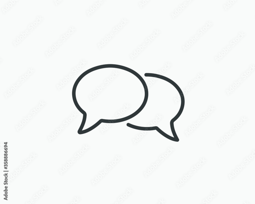 Talk bubble speech icon. Blank empty bubbles vector design elements. Chat on line symbol template. Dialogue balloon sticker silhouette. Talk bubble speech icon. Blank empty bubbles vector design elements. Chat on line symbol template. Dialogue balloon sticker silhouette.