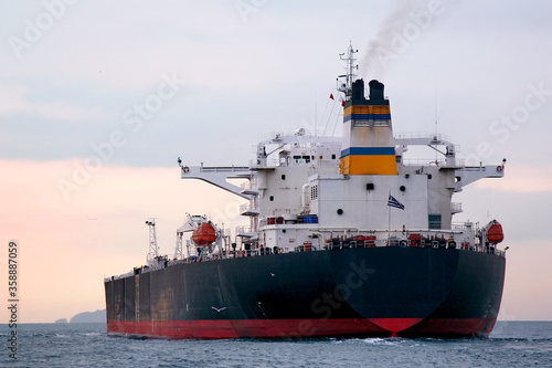 Tanker ship moving on Marmara sea