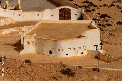 Houses in Ghardaia (Tagherdayt), Algeria, located along Wadi Mzab, UNESCO world heriatage site photo