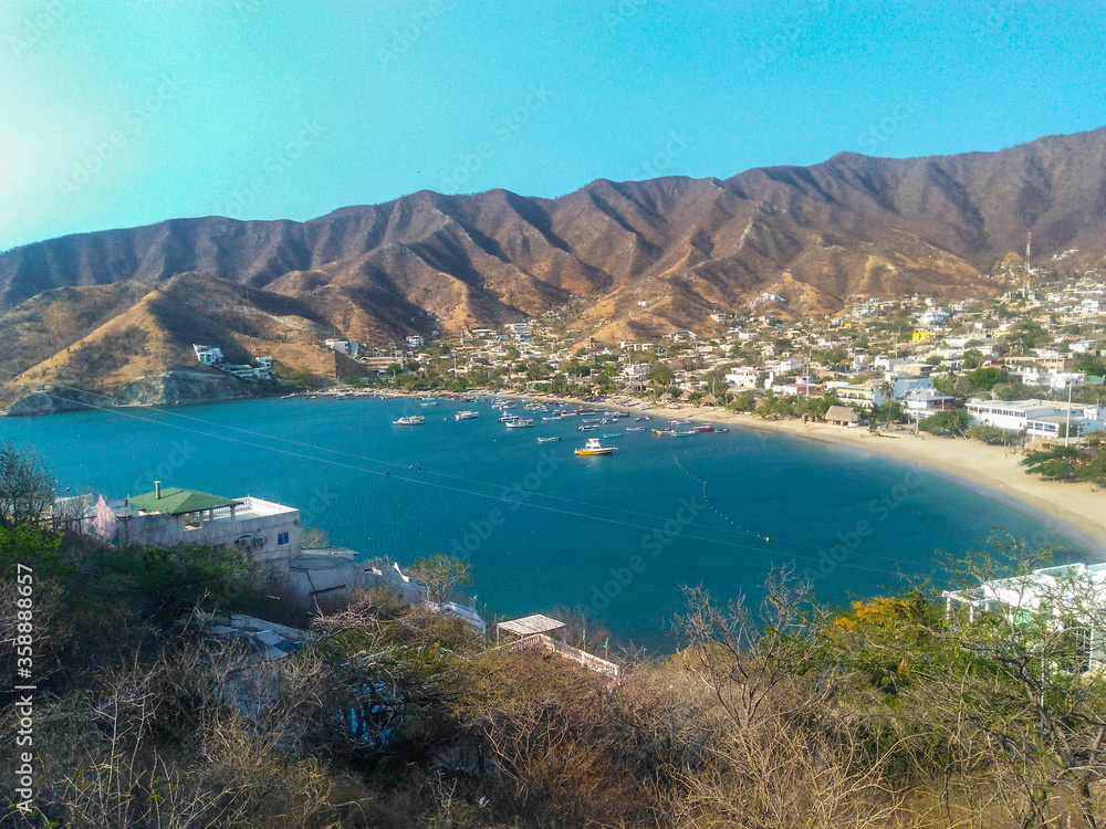 Naklejka premium Taganga Beach,Colombia