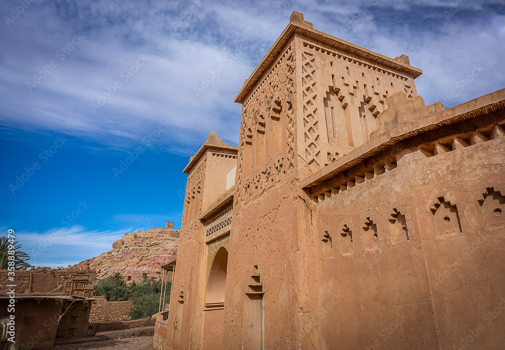Ancient Citadel-city of Ourzazate, World Heritage Site in Morocco, Africa.