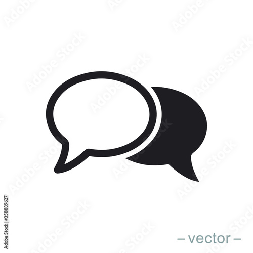 Bubble speech icon design trendy. EPS 10