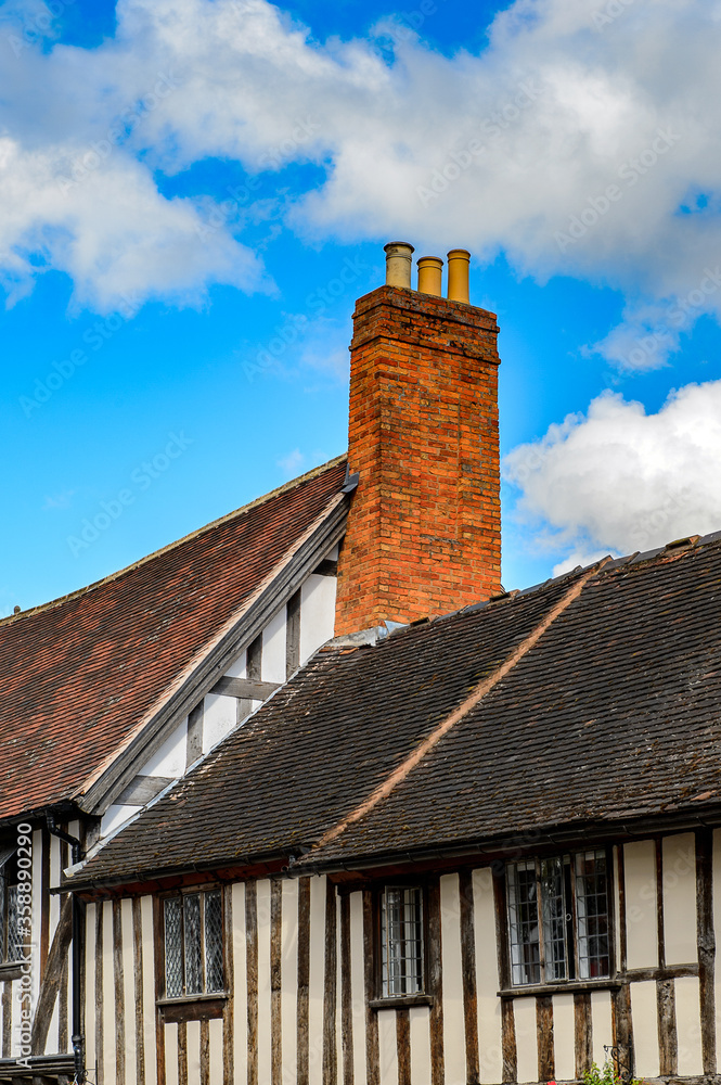 Half-timbered house of Stratford Upon Avon, a market town in Warwickshire, England Half-timbered house of Stratford Upon Avon, a market town in Warwickshire, England