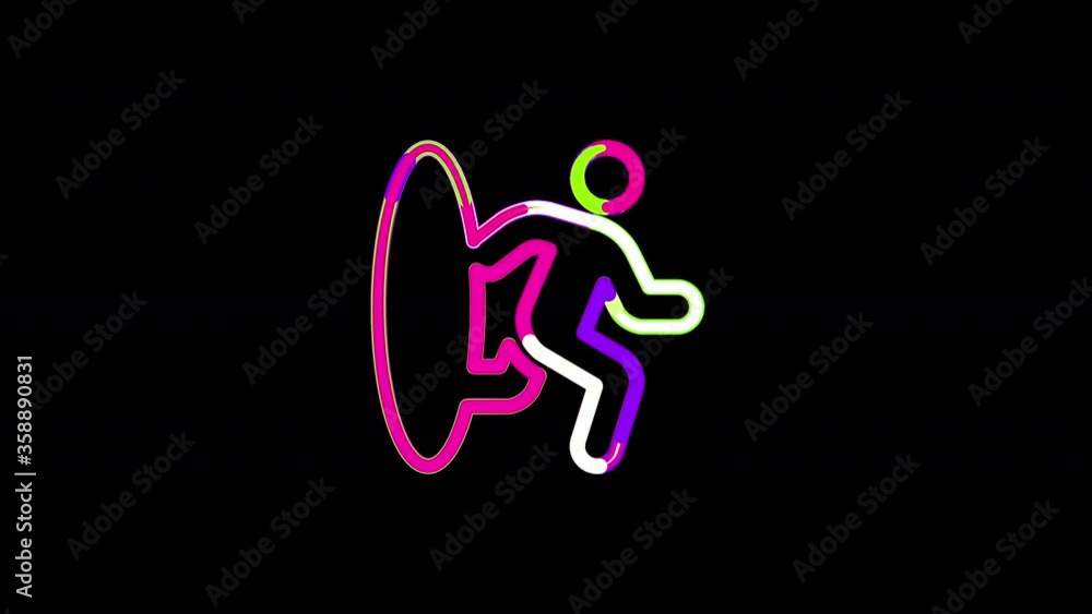 Circles gather in symbol portal exit. After it crumbles in a line and moves to the camera. Alpha channel black Circles gather in symbol portal exit. After it crumbles in a line and moves to the camera. Alpha channel black