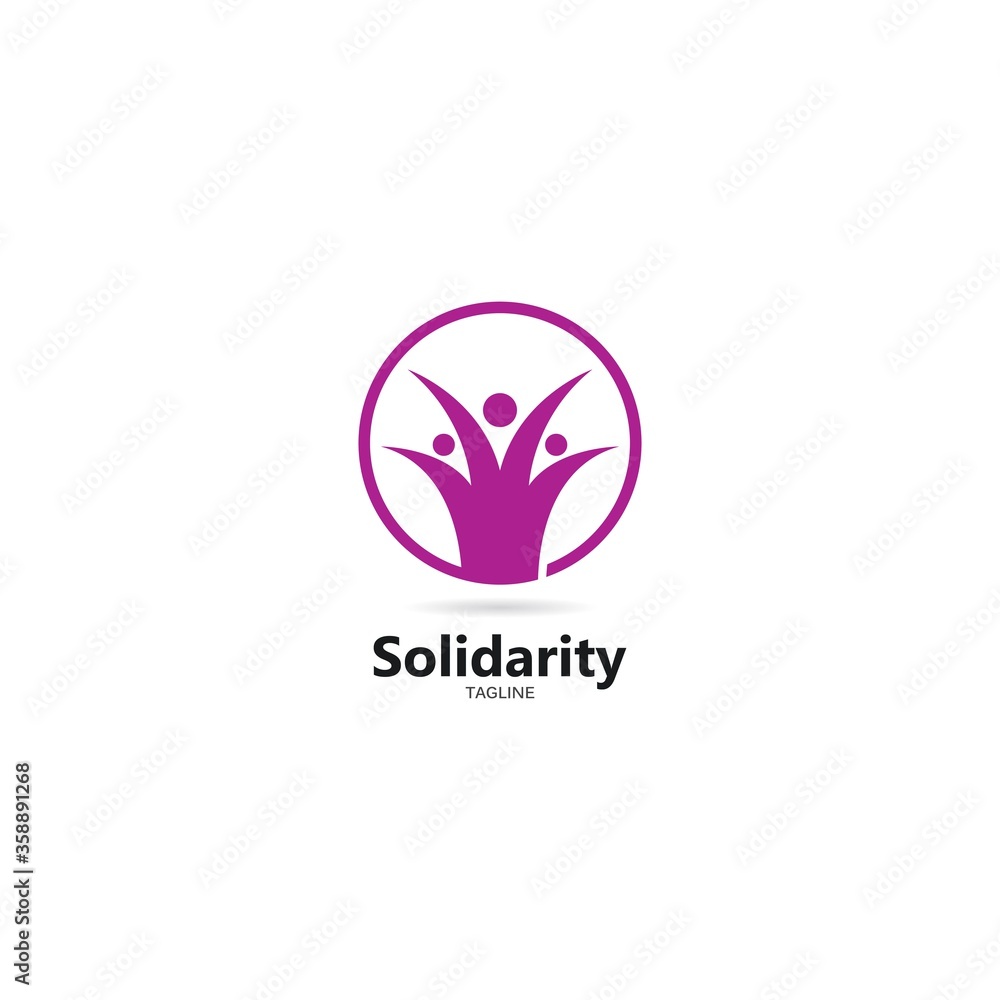 Adoption and community care Logo template vector Adoption and community care Logo template vector