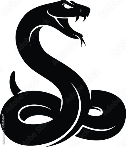Silhouette of rattle Snake