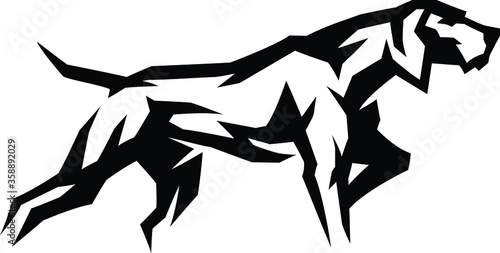 Edgy Design of Pointer Dog