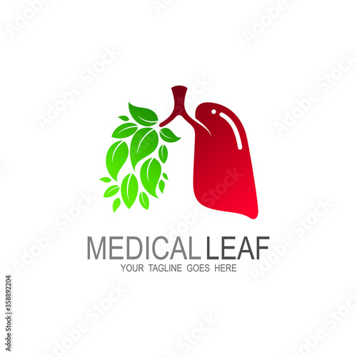 Human organ logo, Medical icons template, Nature logos