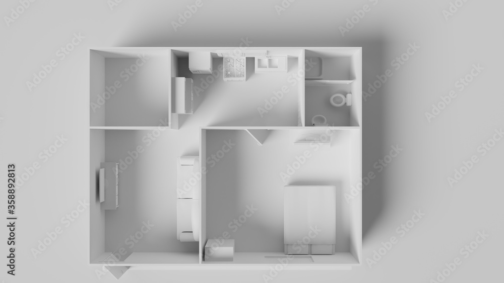 3D interior floor plan abstract wallpaper background 3D interior floor plan abstract wallpaper background