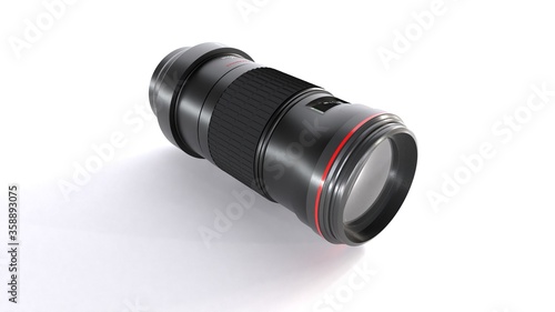 3D camera lens abstract wallpaper background