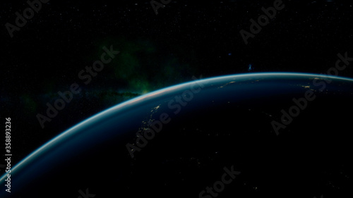 3D planet abstract wallpaper background