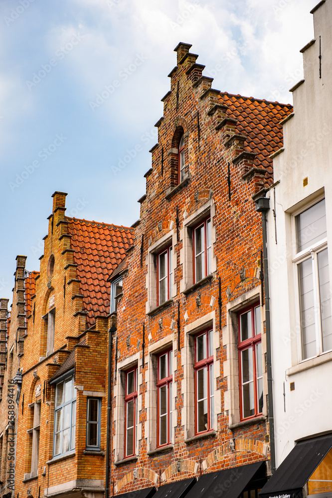 It's Architecture of the Historic Centre of Bruges, Belgium. part of the UNESCO World Heritage site