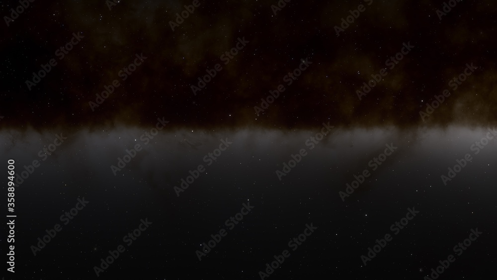 Cosmic landscape, beautiful science fiction wallpaper with endless deep space. 3D render Cosmic landscape, beautiful science fiction wallpaper with endless deep space. 3D render