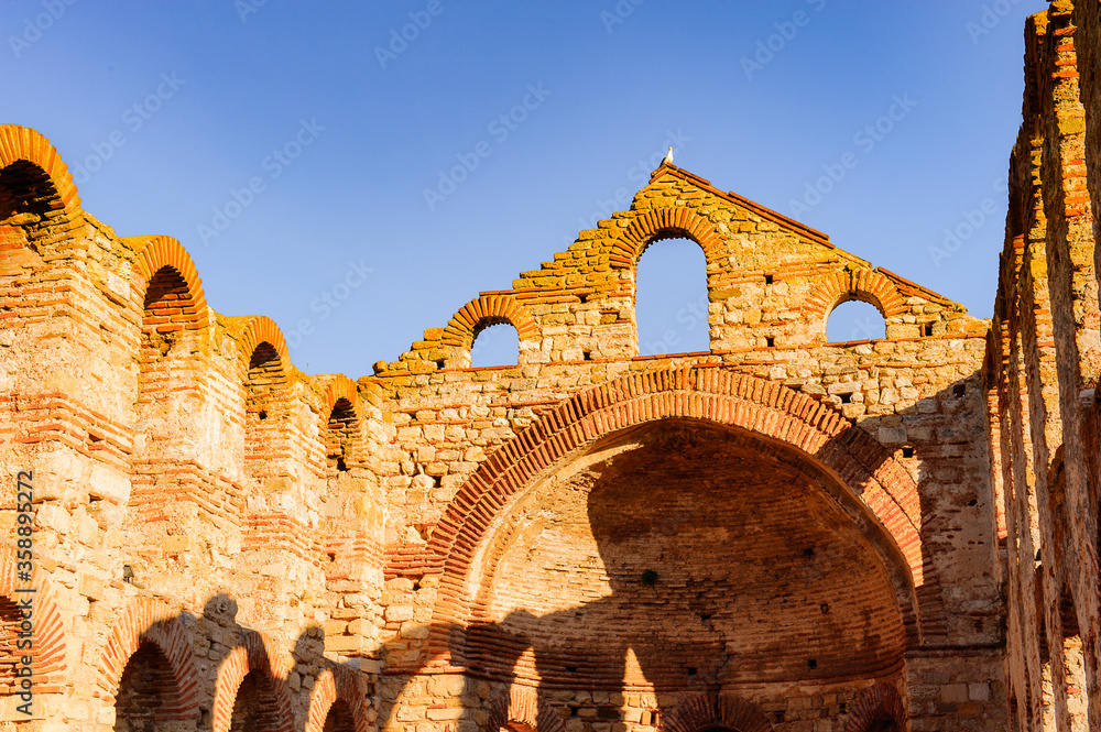 Church of St. Sophia, Old town of Nesebar, Bulgaria, Bulgarian Black Sea Coast. UNESCO World Heritage Site